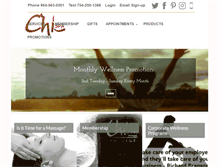 Tablet Screenshot of chiwellness.org